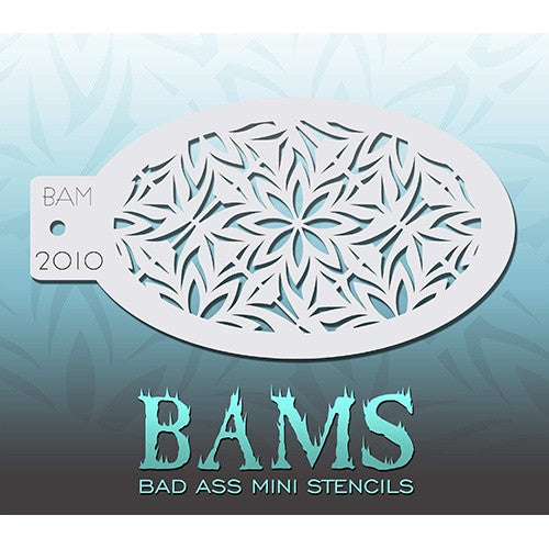 Bad Ass Mini Stencils - Frozen Flowers - BAM2010