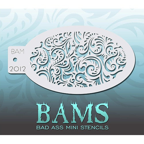 Bad Ass Mini Stencils - Paisley - BAM2012