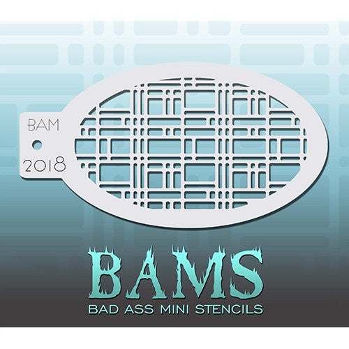 Bad Ass Mini Stencils - Angled Retro - BAM2018