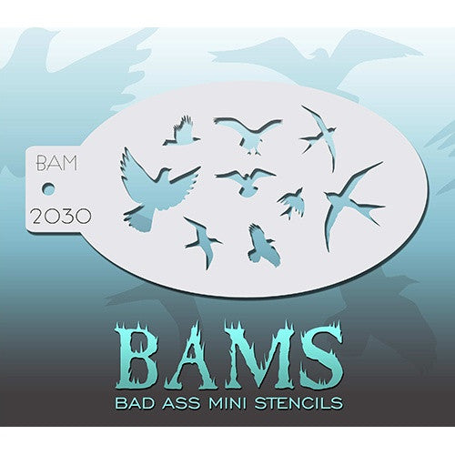 Bad Ass Mini Stencils - The Birds - BAM2030