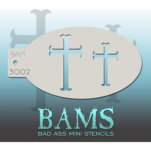 Bad Ass Mini Stencils - Crosses - BAM3002
