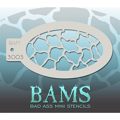 Bad Ass Mini Stencils - Scales/Giraffe - BAM3003