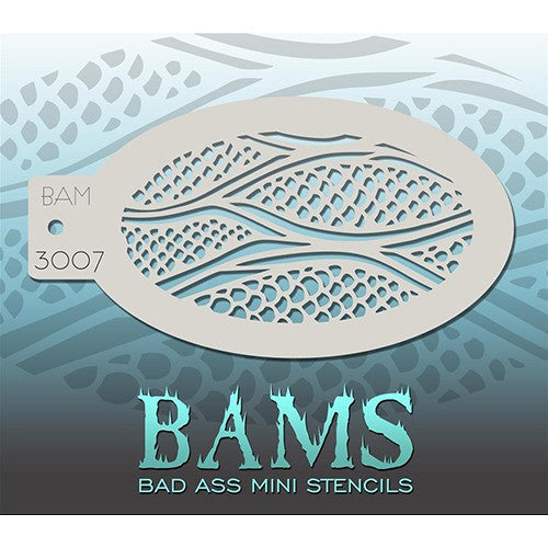 Bad Ass Mini Stencils - Scaly Skin - BAM3007