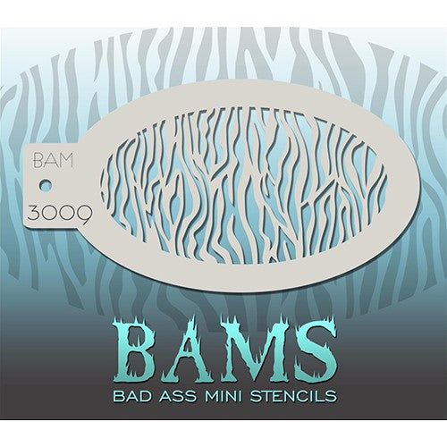 Bad Ass Mini Stencils - Small Zebra - BAM3009