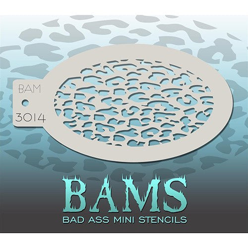 Bad Ass Mini Stencils - Small Leopard - BAM3014
