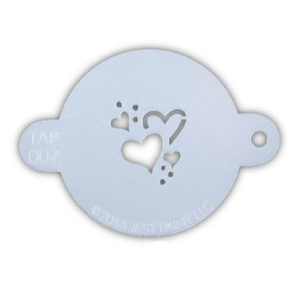 TAP Face Painting Stencil - Hearts (007)
