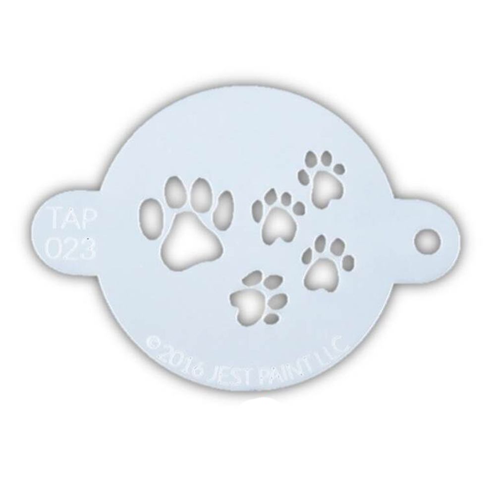 Tap 023 Face Painting Stencil - Paw Prints