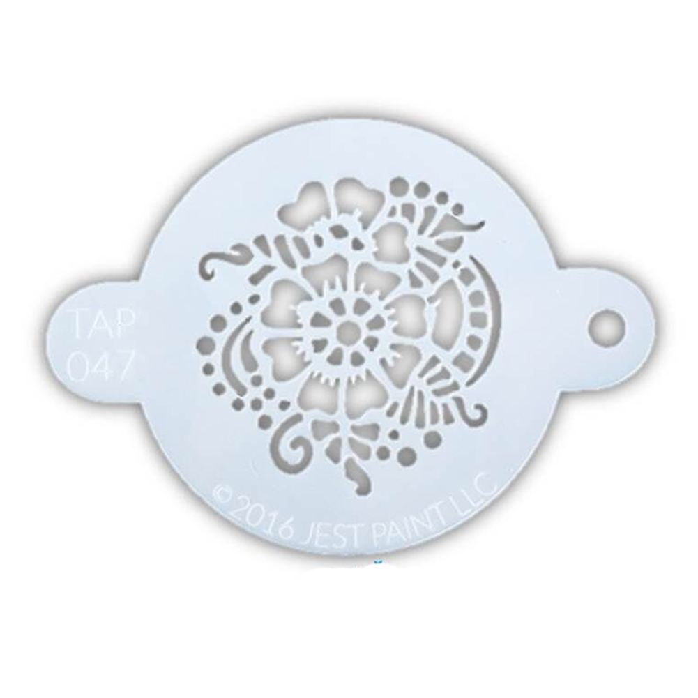 TAP Face Painting Stencil - Henna Pattern (047)