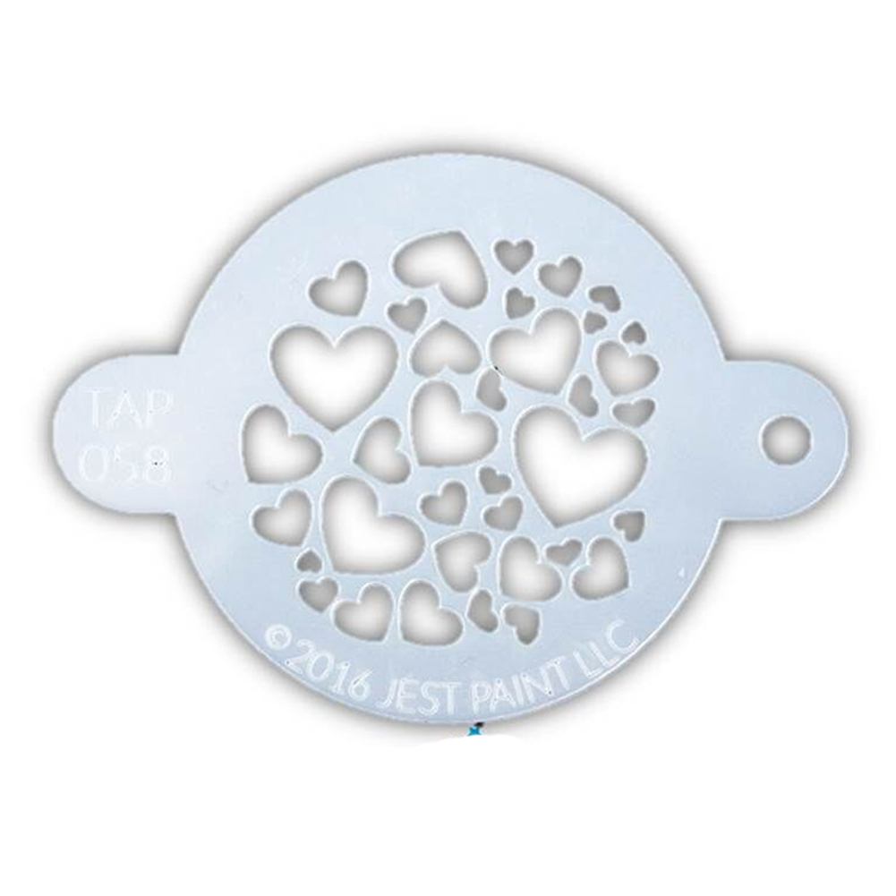 TAP Face Painting Stencil - Sweet Hearts (058)
