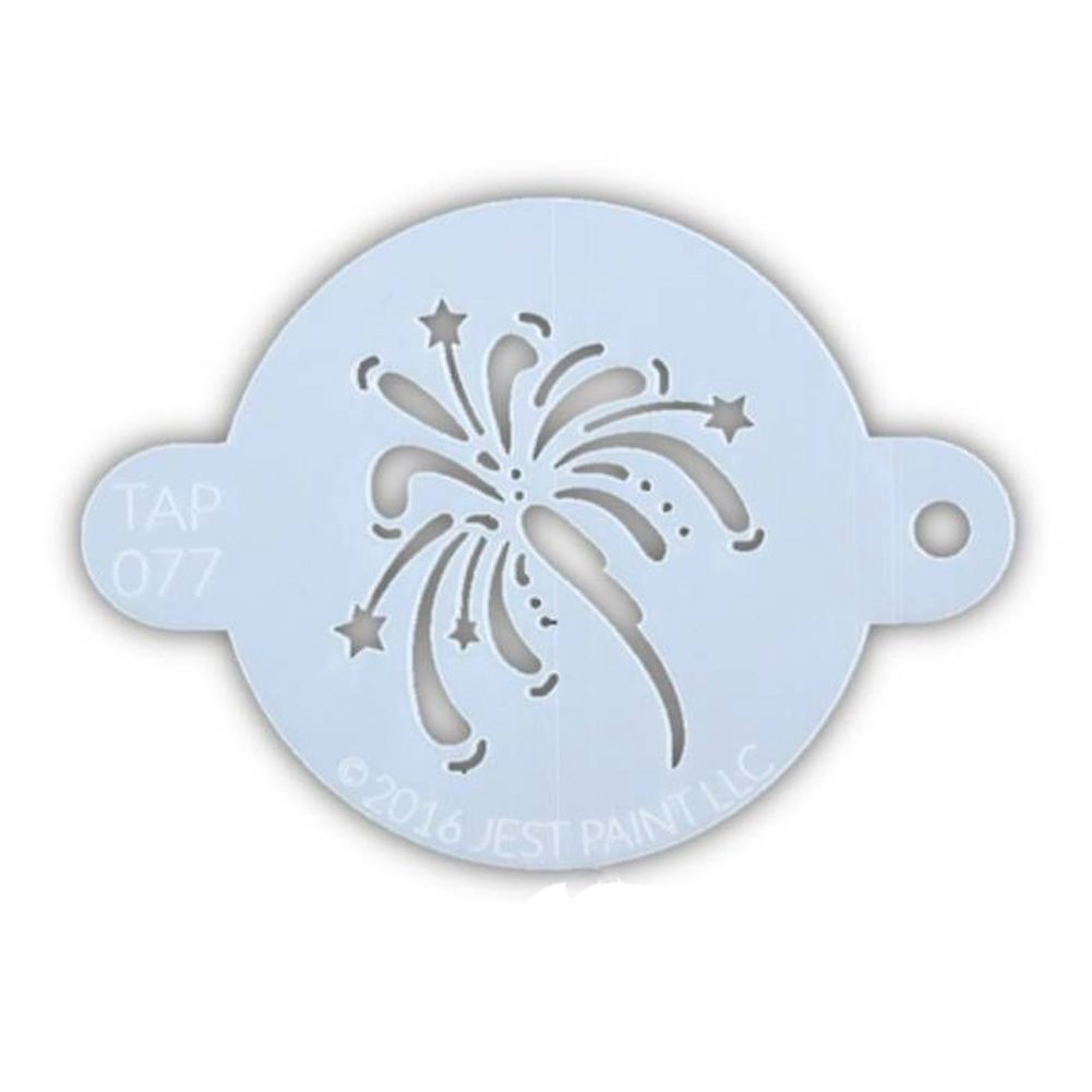 TAP Face Painting Stencil - Fancy Fireworks (077)