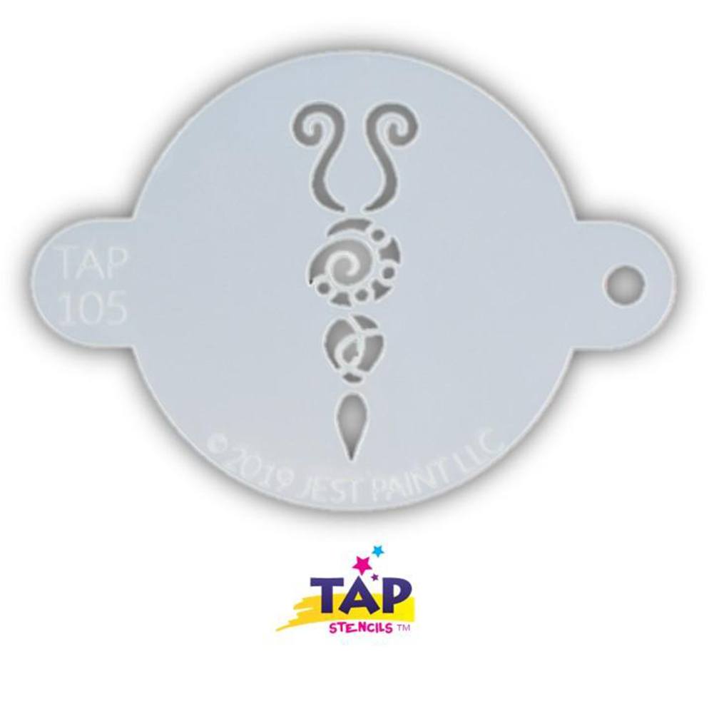 TAP Face Painting Stencil - Butterfly Body (105)