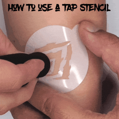 TAP Face Painting Stencil - Unicorn Horn Swirl (104)
