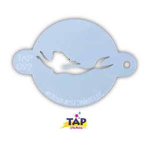 TAP Face Painting Stencil - Swimming Mermaid (092)