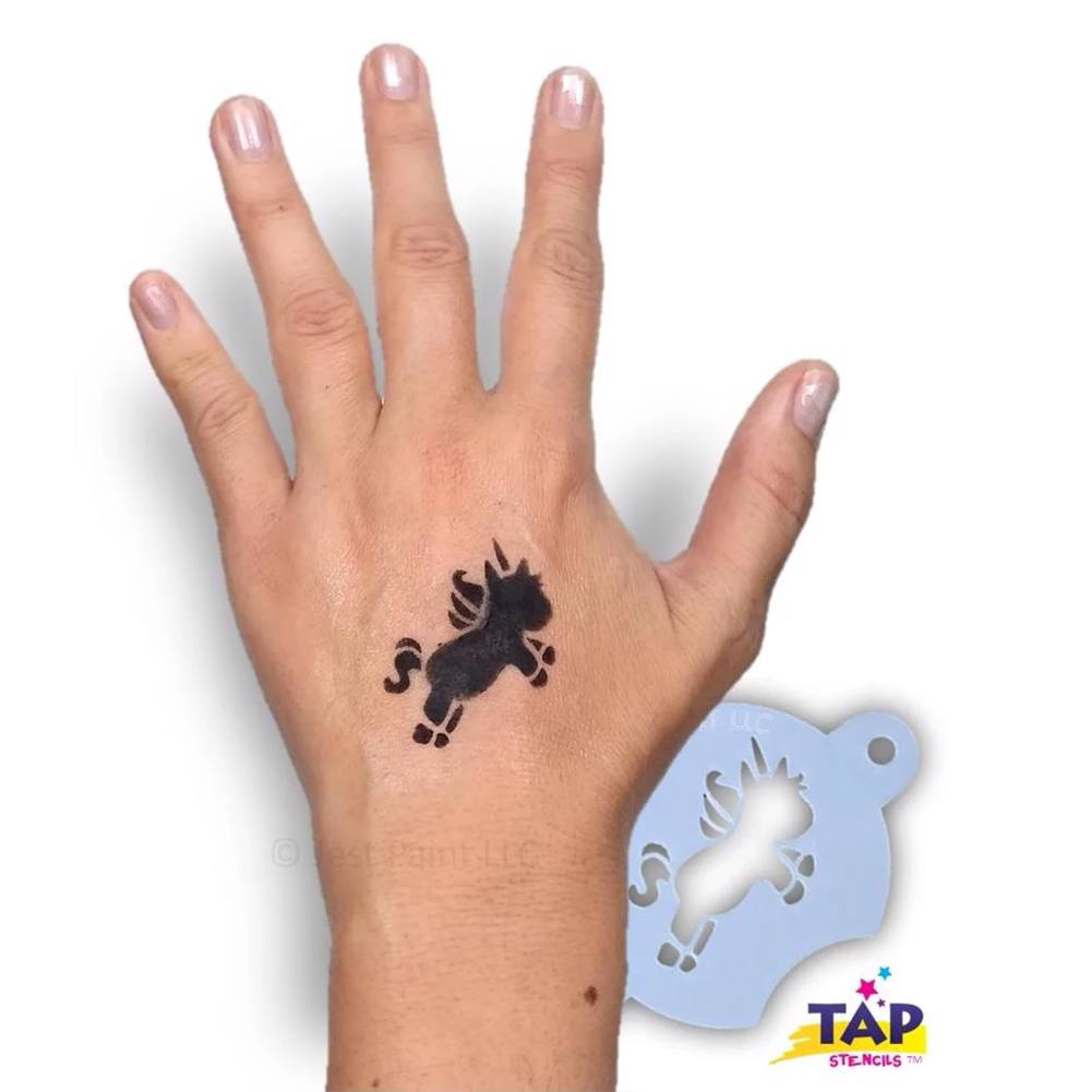 TAP Face Painting Stencil - Chubby Little Unicorn (090)