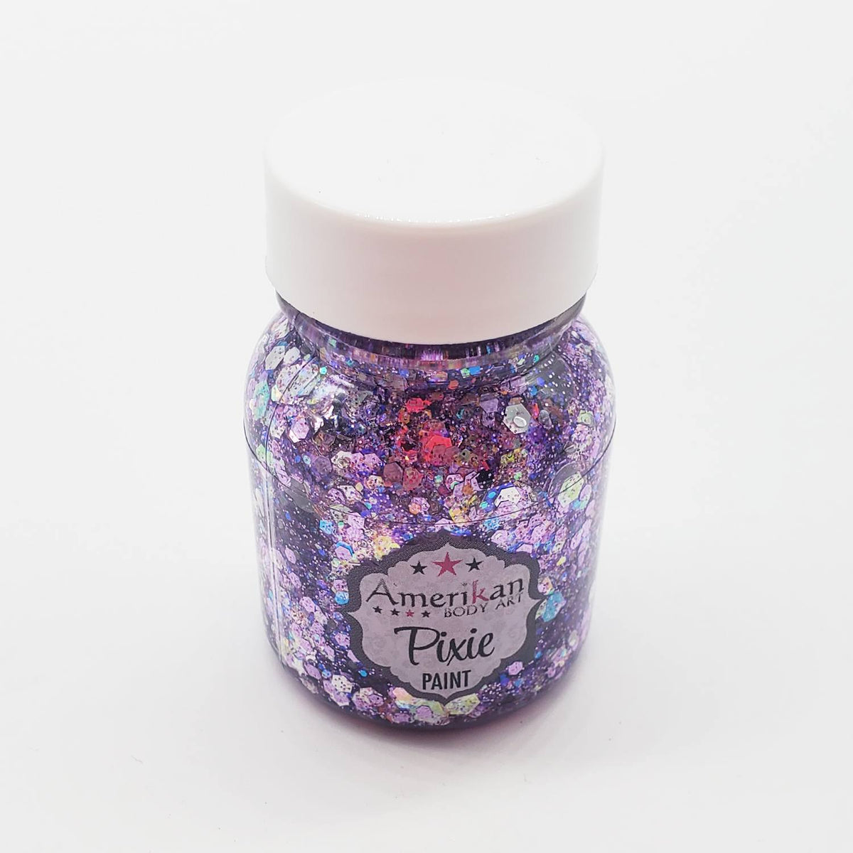 Amerikan Body Art Pixie Paint Glitter Gel - Purple Rain (1 oz/4 oz)