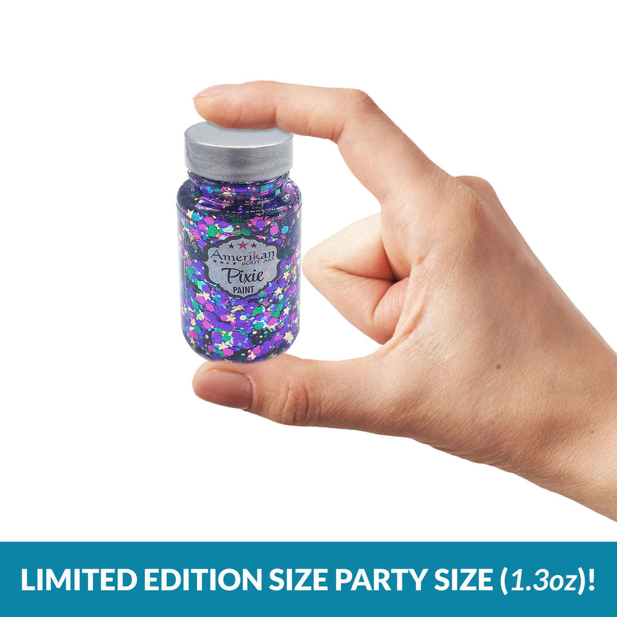 Pixie Paint Glitter Gel - Mardi Gras - Limited Edition Party Size 1.3 oz