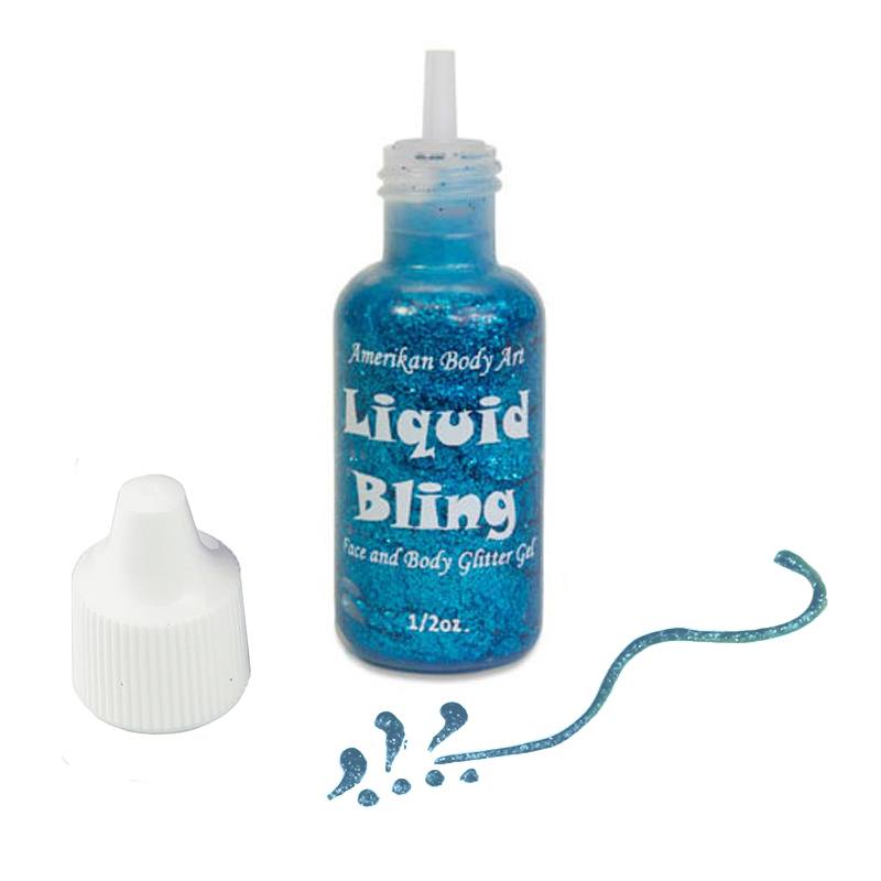Amerikan Body Art Liquid Bling Glitter - Royal Blue (0.5 oz)