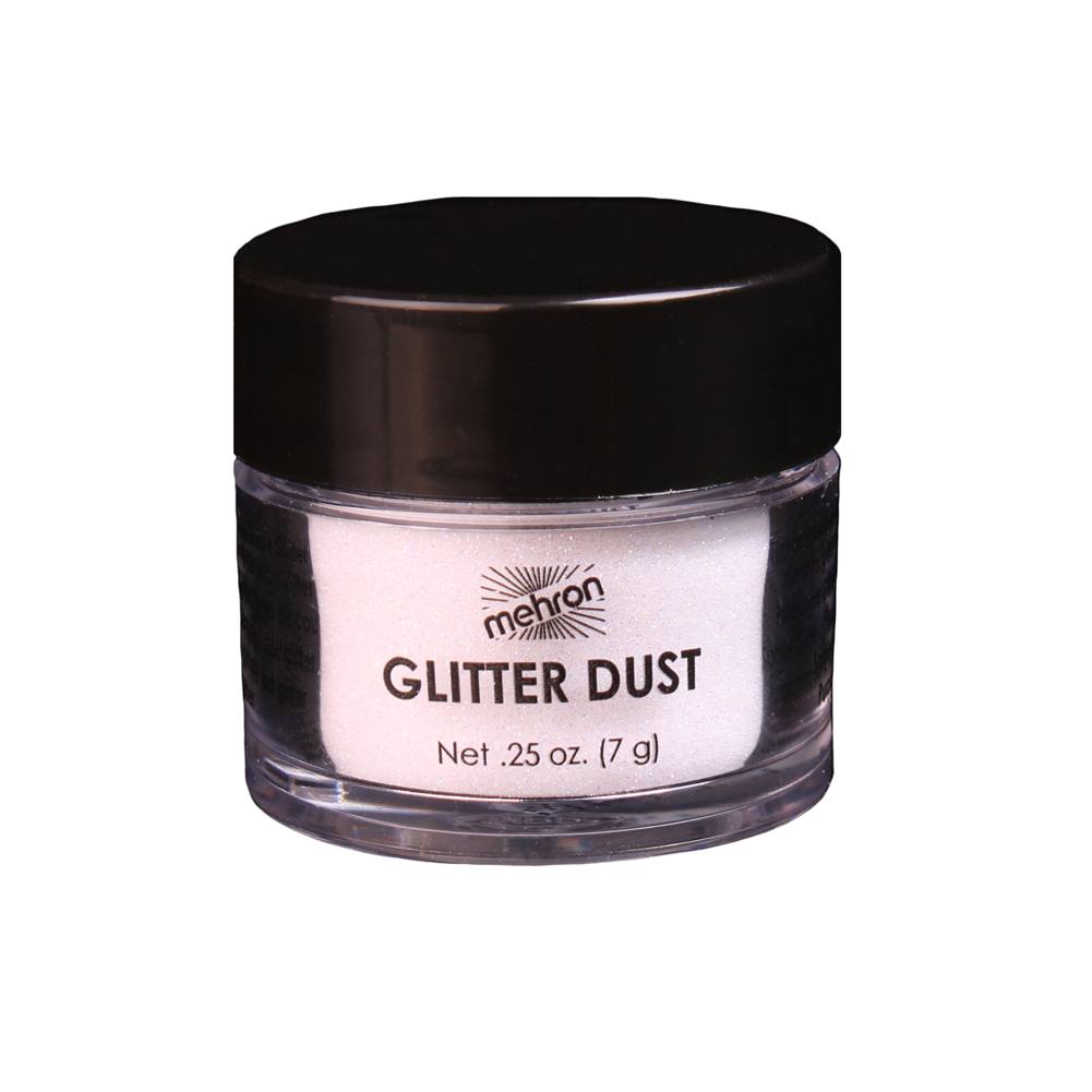 Mehron Glitter Dust - Opalescent White W (0.25 oz/7 gm)