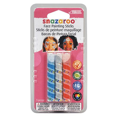Snazaroo Girls Face Painting Crayons Set (3/pack)