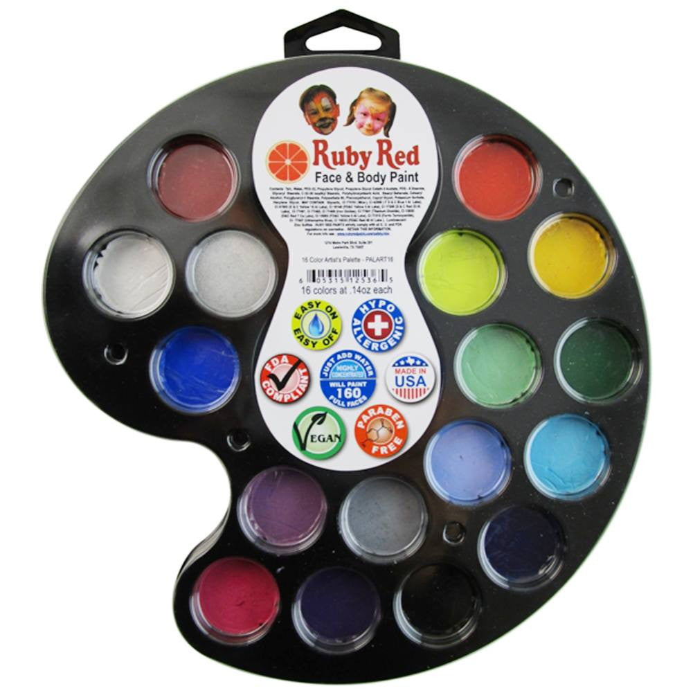 Ruby Red Artist Palette (16 Colors)