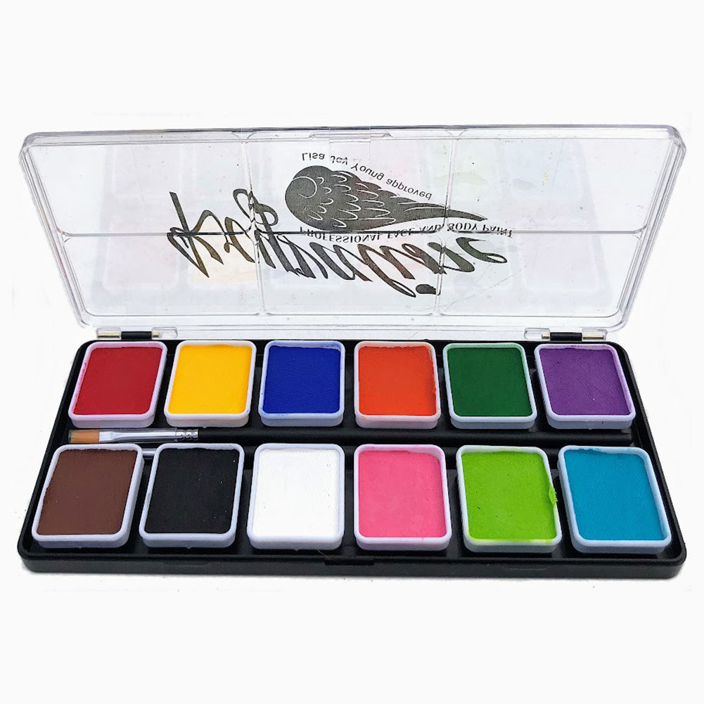 Kryvaline Regular Face Paint Palettes (12/Colors - 6 gm)