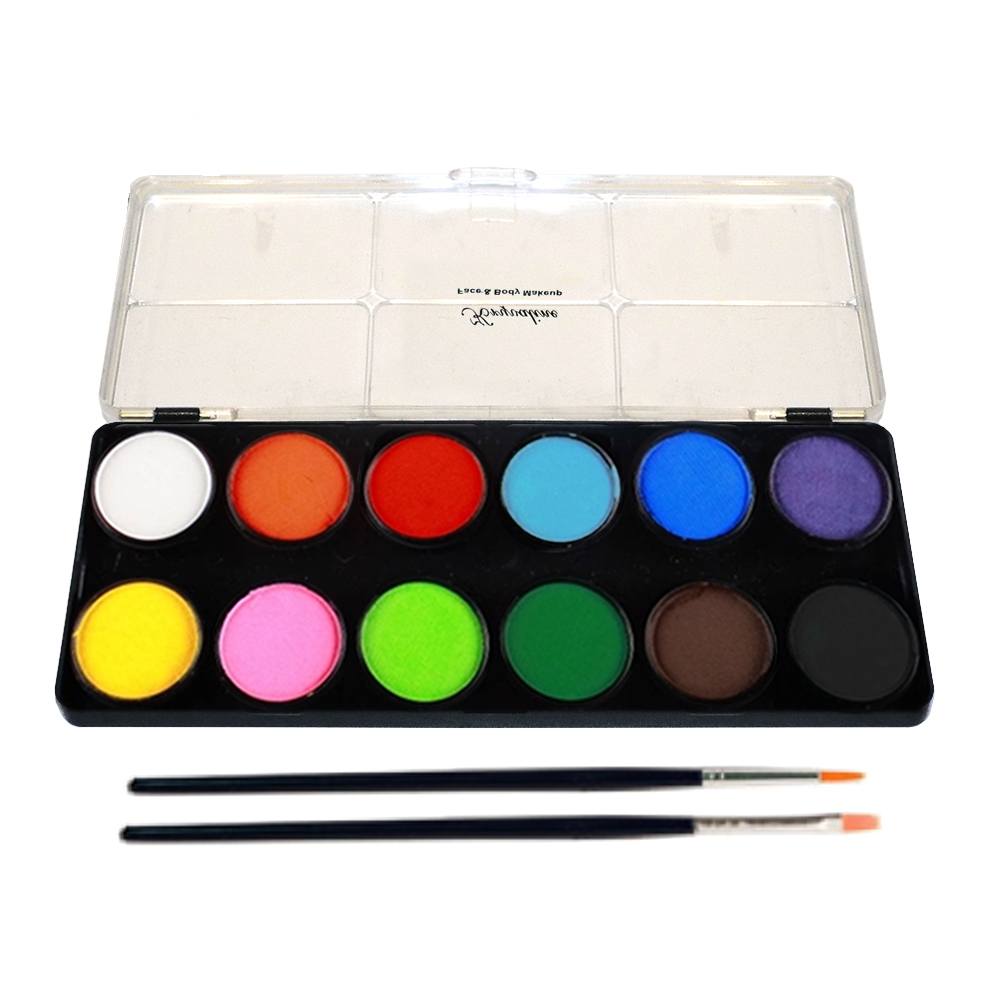 Kryvaline Regular Face Paint Palettes (12/Colors - 10 gm)