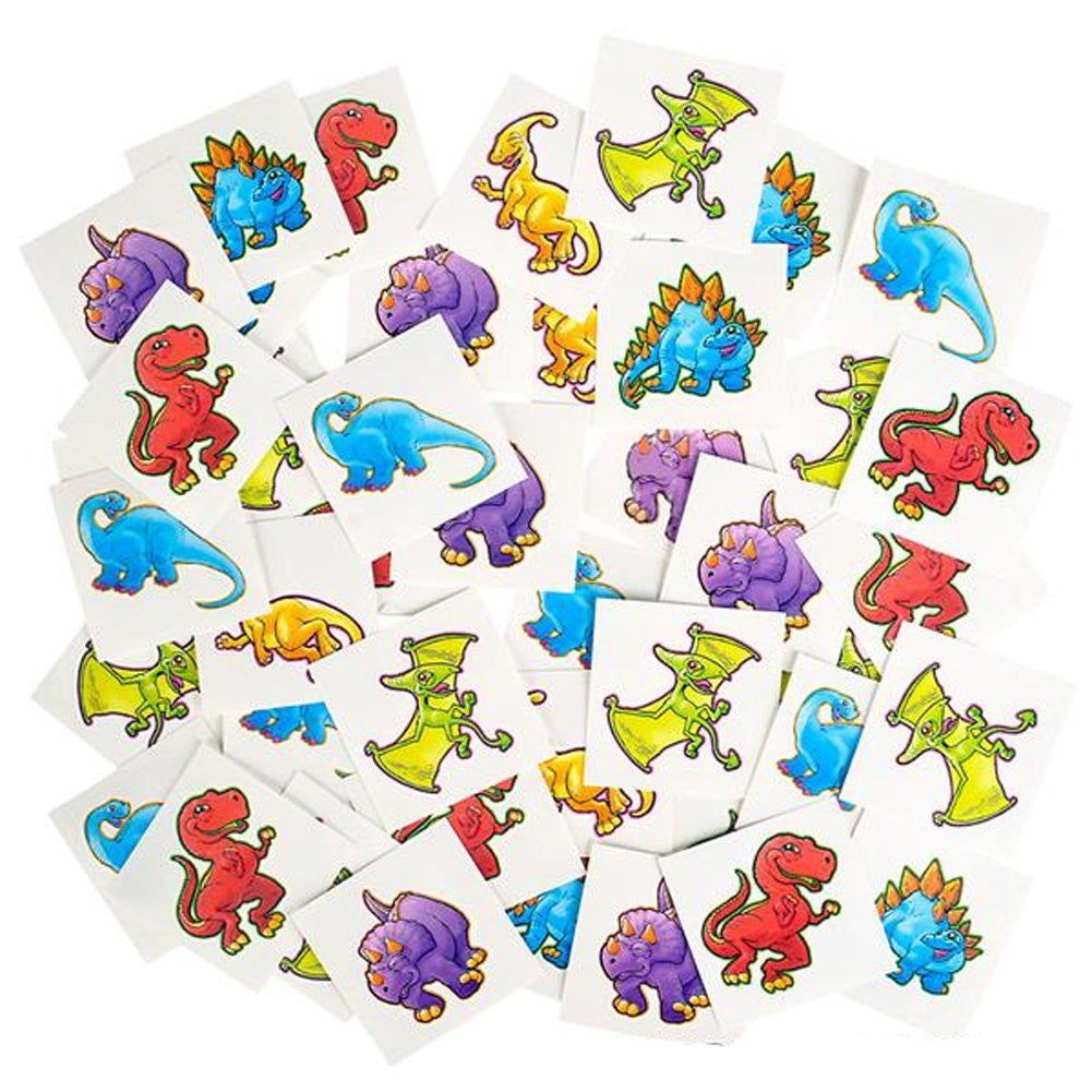 Kids Temporary Tattoos - Cute Dinosaur (144 pk)