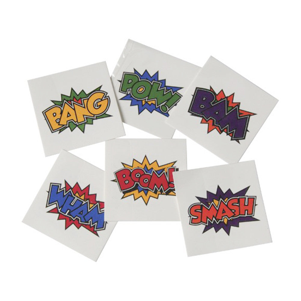 Kids Temporary Tattoos - Superhero (144 pk)