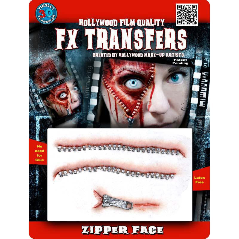 Tinsley Medium 3D FX Transfer - Zipper Face