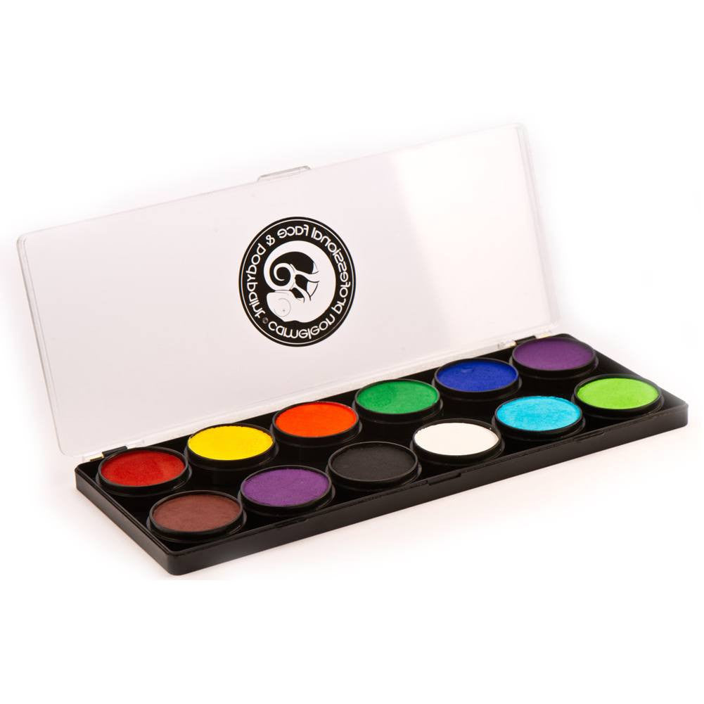 Cameleon Base Face Paint Palette (12/colors - 10 gm)