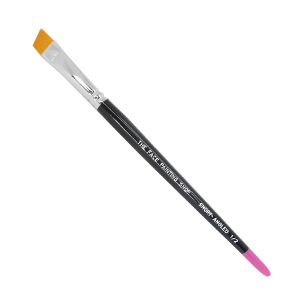 The Face Painting Shop Brush - Short Angled (1/2&quot;)