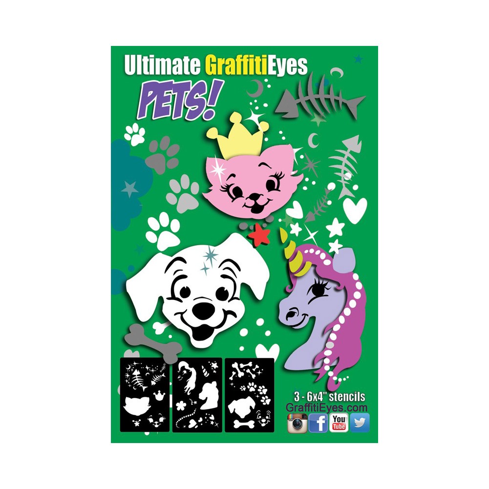 GraffitiEyes Stencil Kit - PETS!