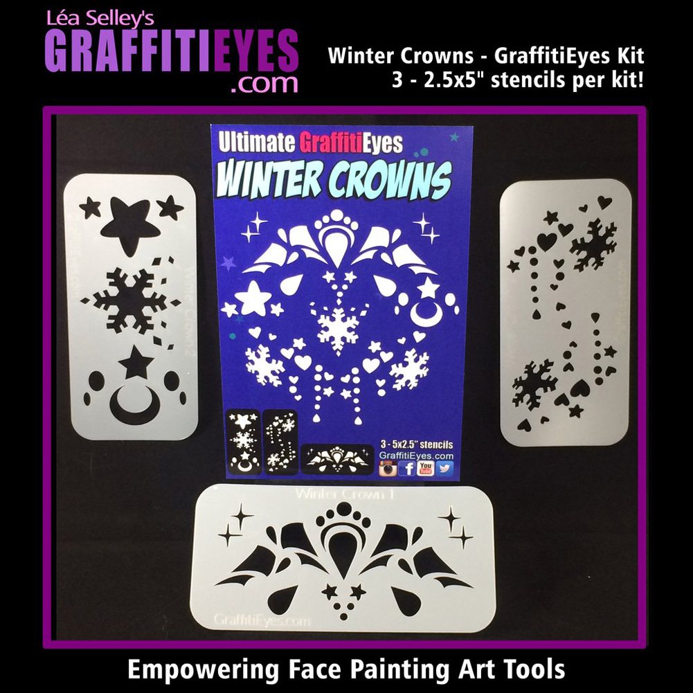 GraffitiEyes Stencil Kit - Winter Crowns