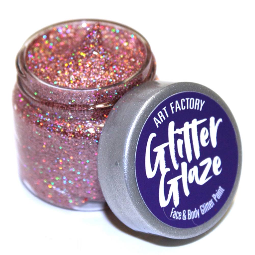 Art Factory Glitter Glaze -  Rose (1 oz)