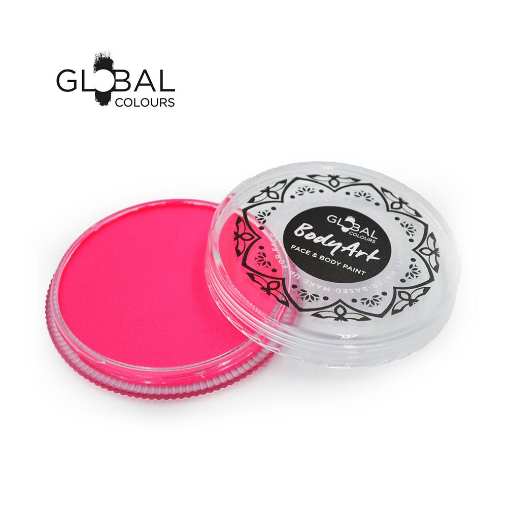 Global Body Art Face Paint -  Neon Pink (32 gm)