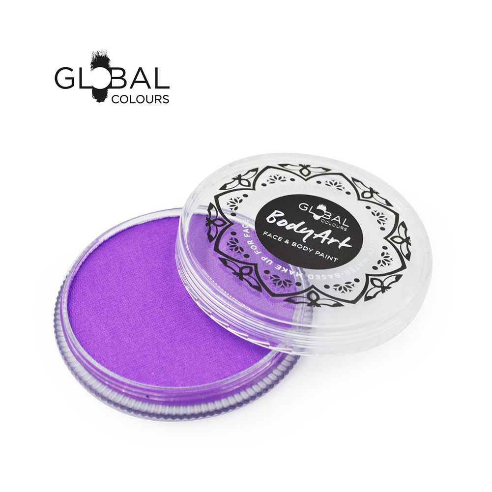 Global Body Art Face Paint -  Neon Purple (32 gm)