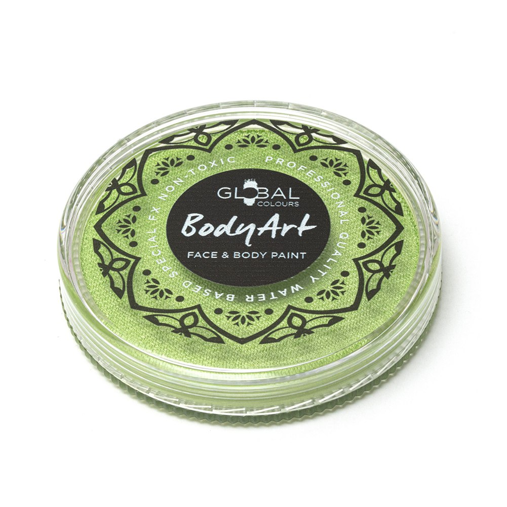 Global Body Art Face Paint -  Pearl Lime Green (32 gm)