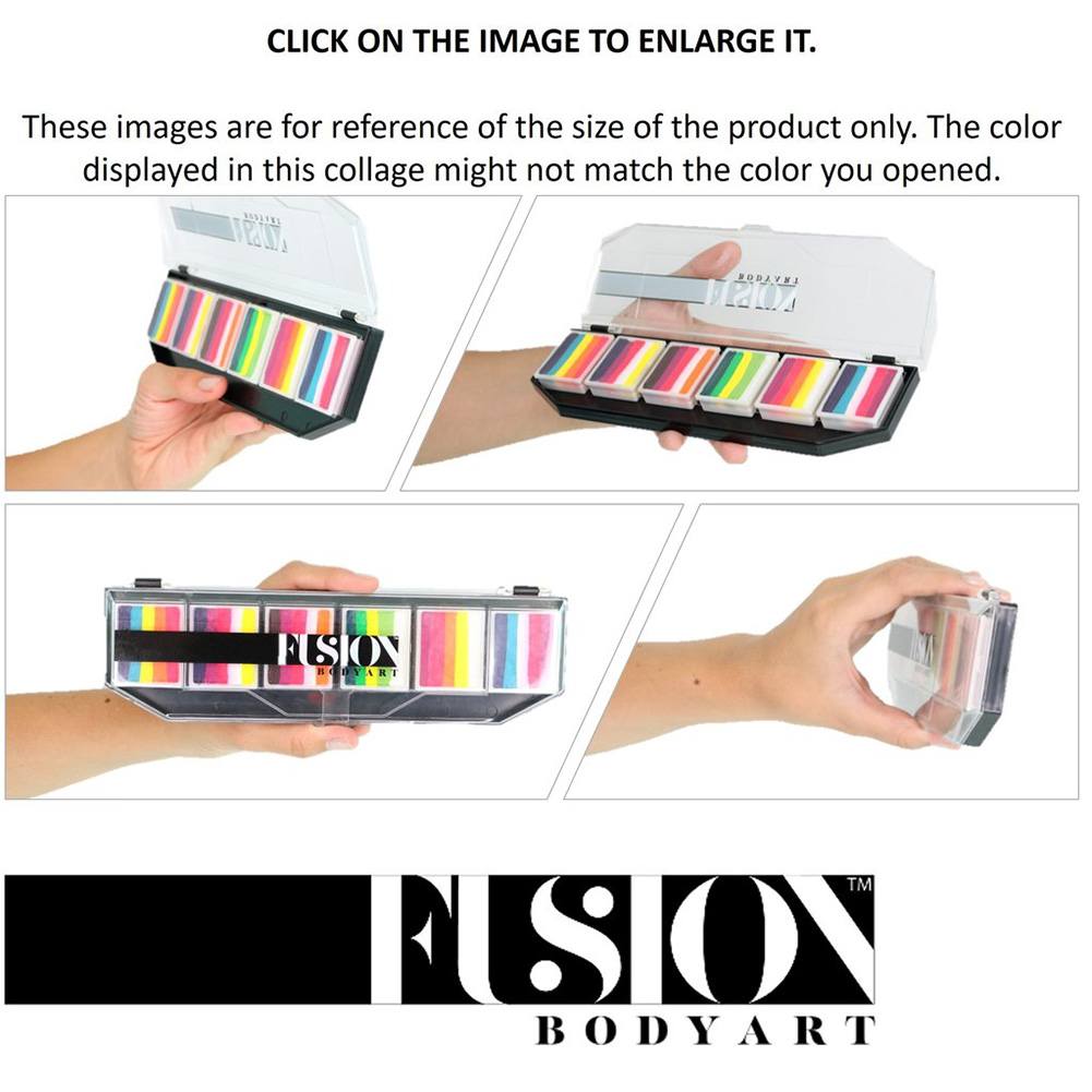 Fusion Body Art Spectrum Palette - Rainbow Burst (6 Cakes/10 gm)