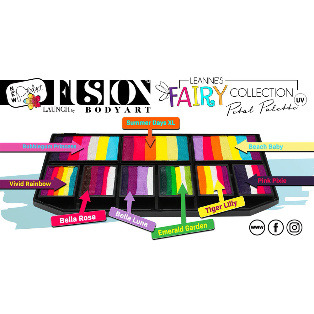Fusion Body Art Spectrum FX Palette - Leanne&#39;s Fairy Collection Petal Palette