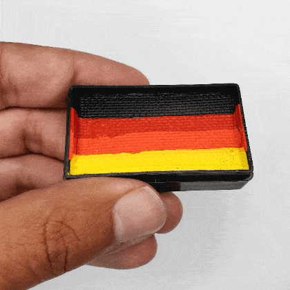 Fusion Body Art 1 stroke Split Cake - Fire Flames (30 gm) | Facepaint ...