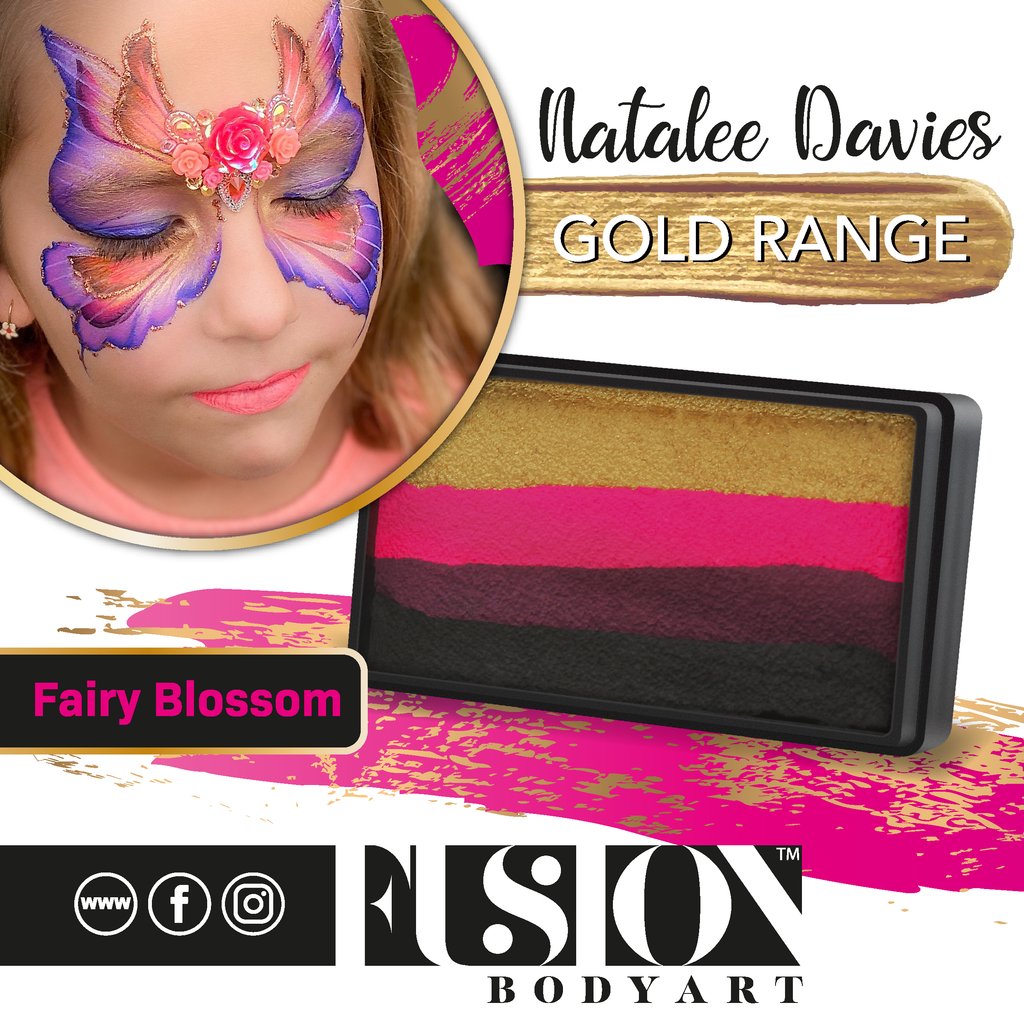 Fusion Body Art Natalee Davies Gold Range Split Cake - Fairy Blossom (30 gm)