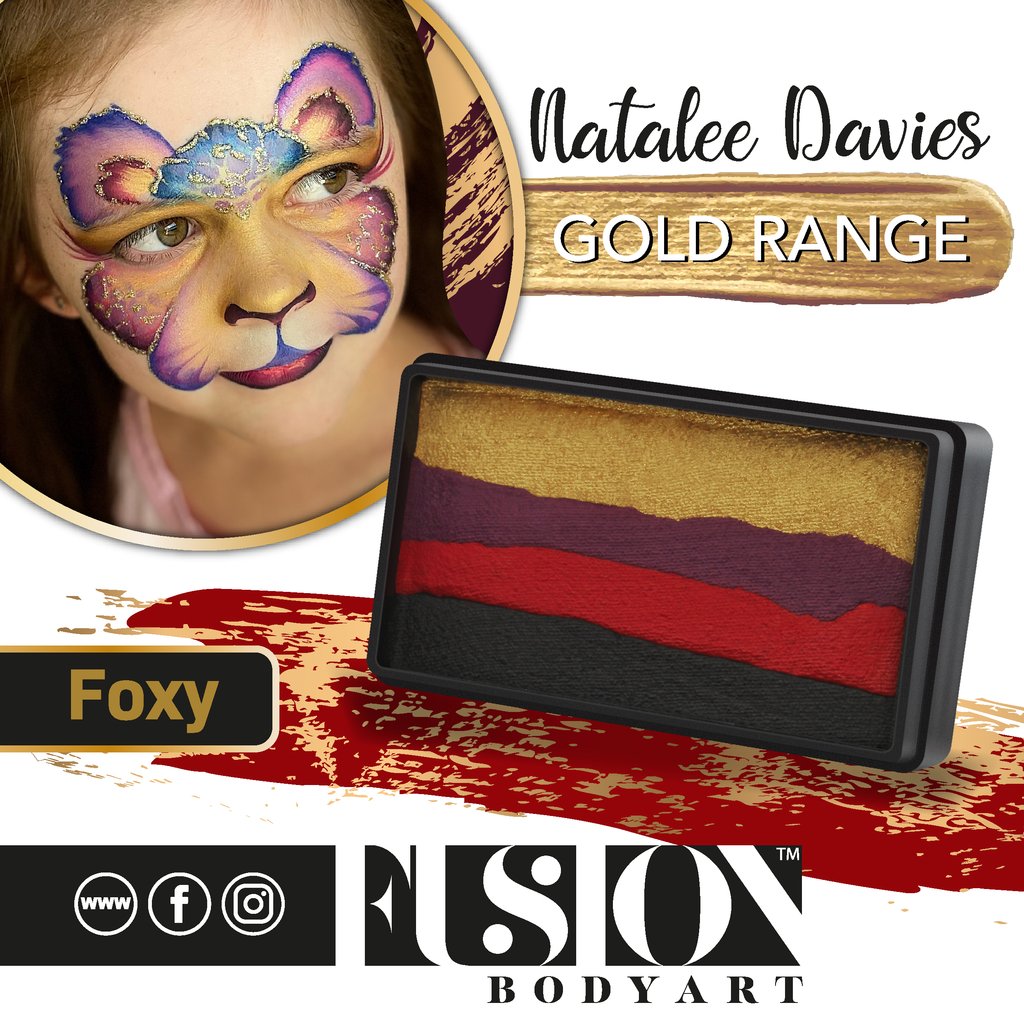Fusion Body Art Natalee Davies Gold Range Split Cake - Foxy (30 gm)
