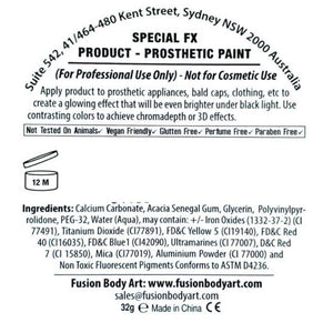 Fusion Body Art & FX - UV Neon White Clear (32 gm)