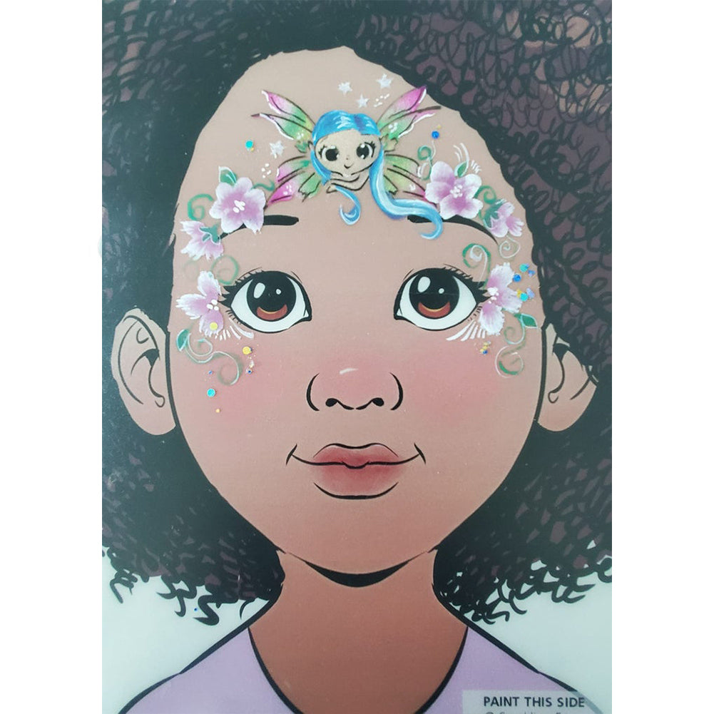 TAP Face Painting Double Stencil - Big Eyes Fairy (103)