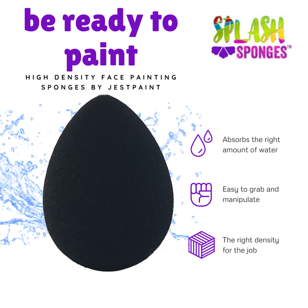 Jest Paint Splash High Density Face Painting Sponges - Droplet (6