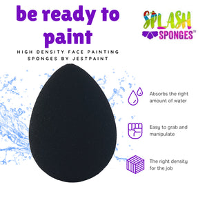 Jest Paint Splash High Density Face Painting Sponges - Droplet (6/pack)
