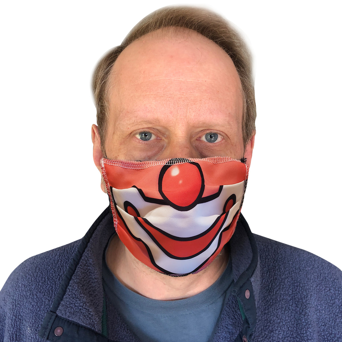Face Painting Mask Covering - Clown Face Mask - Auguste
