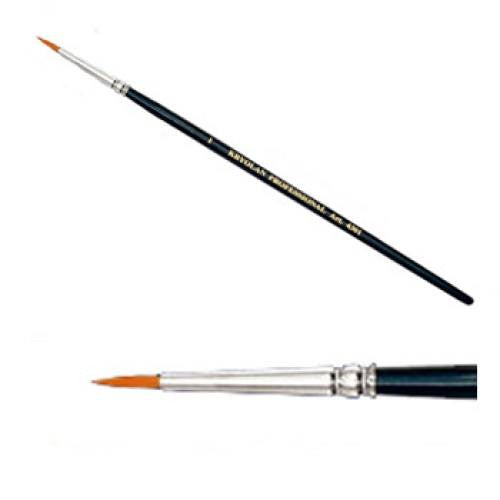 Kryolan #1 Fine Point Round Brush (1/16")