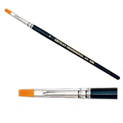 Kryolan #4 Flat Brush (3/16")