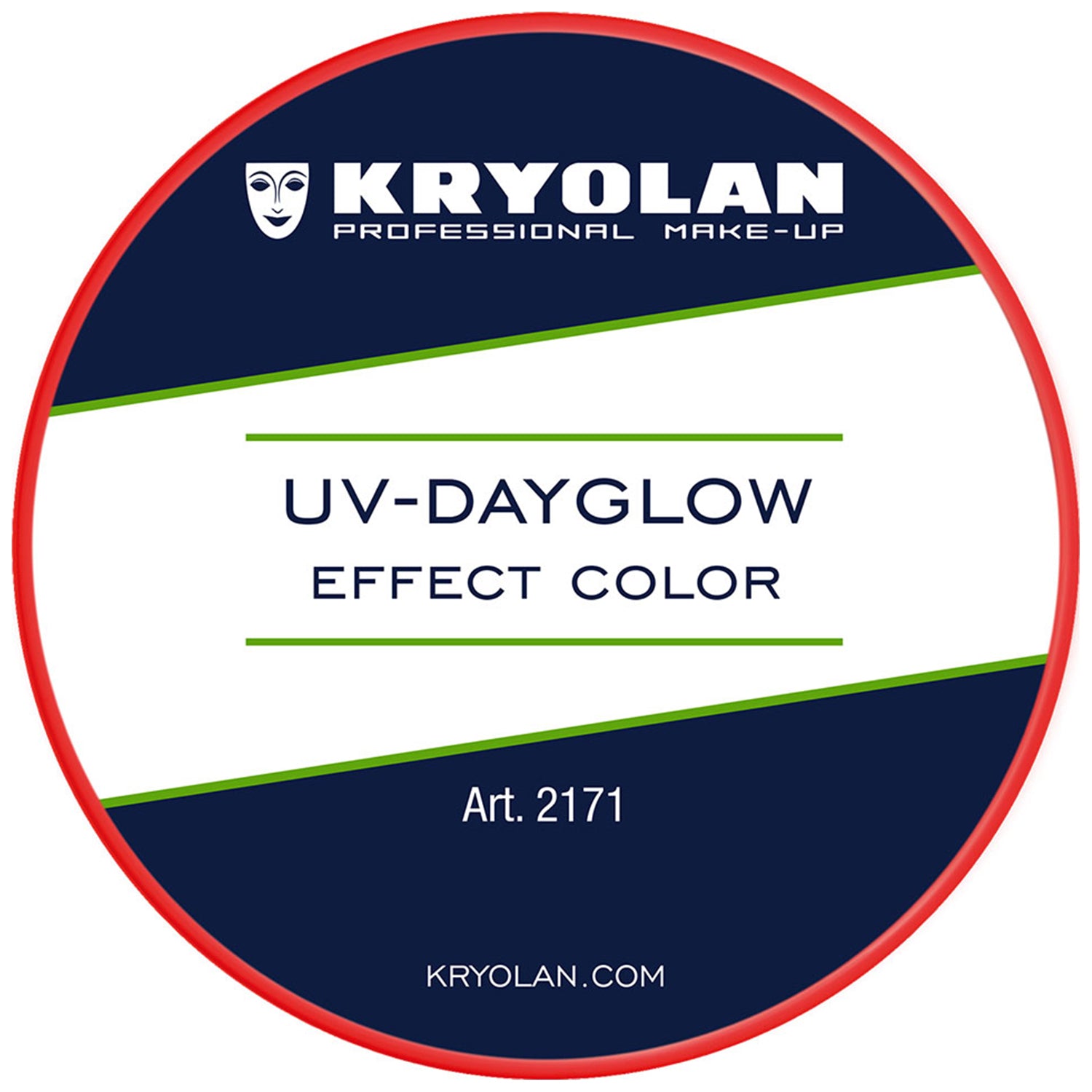 Kryolan UV-Dayglow Effect Color - Red (8 ml)